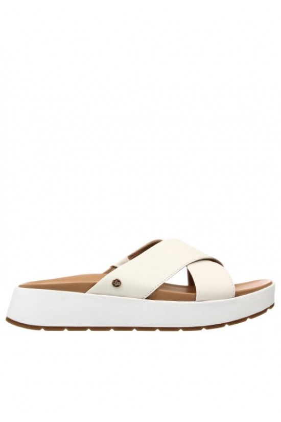 White Women's Slides UGG - Emily W/1119744 White Women's Slides UGG - Emily W/1119744