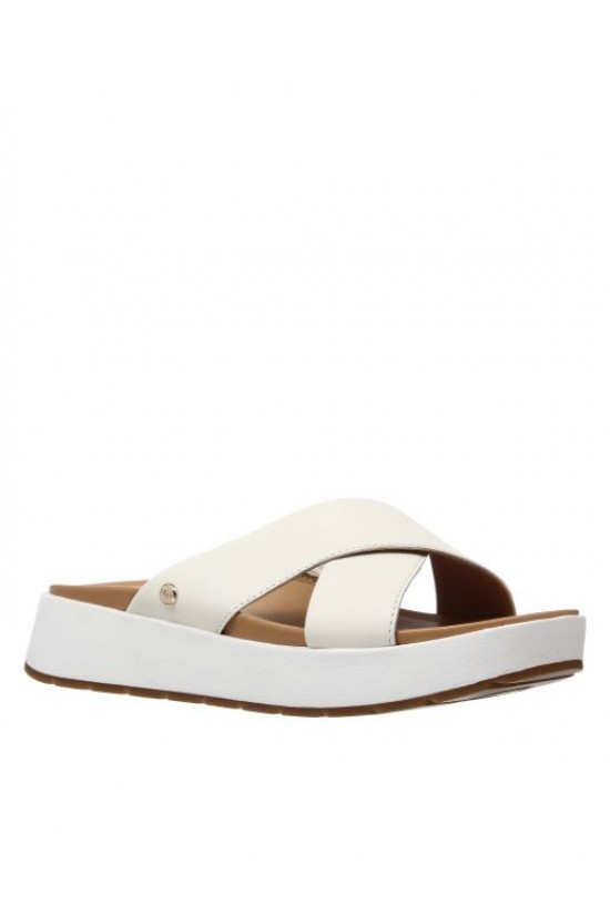 White Women's Slides UGG - Emily W/1119744 White Women's Slides UGG - Emily W/1119744