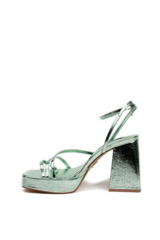 Green Women's Leather High Heel Sandals Windsor Smith - 0112000658 Green Women's Leather High Heel Sandals Windsor Smith - 0112000658