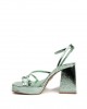 Green Women's Leather High Heel Sandals Windsor Smith - 0112000658