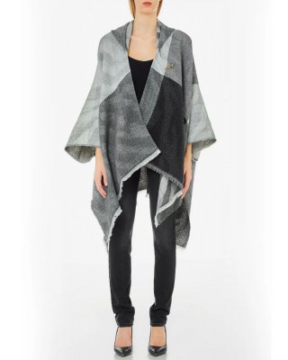 Γυναικείο poncho με σχέδιο - Liu Jo 2F4023T0300 Γυναικείο poncho με σχέδιο - Liu Jo 2F4023T0300