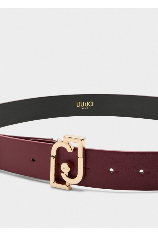 Γυναικεία μπορντό ζώνη με αγκράφα - Liu Jo AF5328E0077