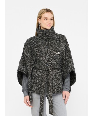 Γυναικείο poncho με ζώνη - Liu Jo 2F5025T0300 Γυναικείο poncho με ζώνη - Liu Jo 2F5025T0300