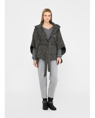 Γυναικείο poncho με ζώνη - Liu Jo 2F5025T0300 Γυναικείο poncho με ζώνη - Liu Jo 2F5025T0300