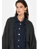 Γυναικείο γκρι poncho με λογότυπο και κρόσσια - Liu Jo 2F5034T0300
