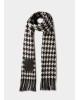 Γυναικείο μαύρο κασκόλ vichy jacquard - Liu Jo 2F5041T0300 Γυναικείο μαύρο κασκόλ vichy jacquard - Liu Jo 2F5041T0300