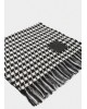 Γυναικείο μαύρο κασκόλ vichy jacquard - Liu Jo 2F5041T0300 Γυναικείο μαύρο κασκόλ vichy jacquard - Liu Jo 2F5041T0300