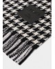 Γυναικείο μαύρο κασκόλ vichy jacquard - Liu Jo 2F5041T0300 Γυναικείο μαύρο κασκόλ vichy jacquard - Liu Jo 2F5041T0300