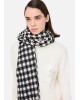 Γυναικείο μαύρο κασκόλ vichy jacquard - Liu Jo 2F5041T0300 Γυναικείο μαύρο κασκόλ vichy jacquard - Liu Jo 2F5041T0300