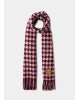 Γυναικείο κόκκινο κασκόλ vichy jacquard - Liu Jo 2F5041T0300 Γυναικείο κόκκινο κασκόλ vichy jacquard - Liu Jo 2F5041T0300