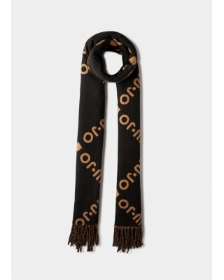 Γυναικείο μαύρο φουλάρι με λογότυπο - Liu Jo 2F5039T0300 Γυναικείο μαύρο φουλάρι με λογότυπο - Liu Jo 2F5039T0300