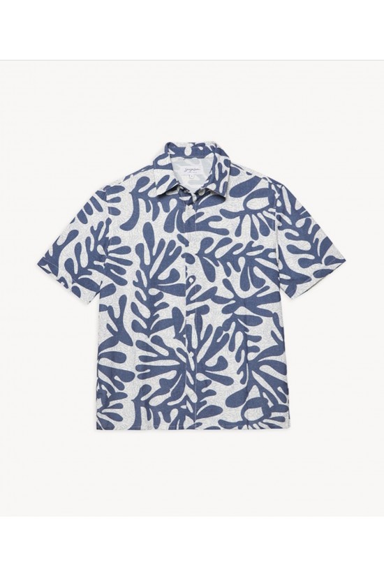 Κοντομάνικο πουκάμισο με print - Sea you soon Corallo 