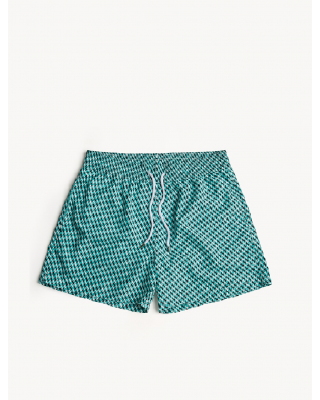 Ανδρικό μαγιό σορτς με σχέδιο - Sea you soon Sabbia Πετρόλ Ανδρικό μαγιό σορτς με σχέδιο - Sea you soon Sabbia Πετρόλ