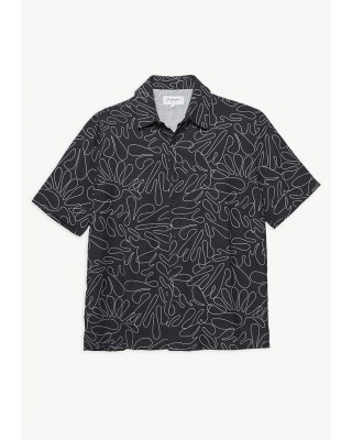 Κοντομάνικο πουκάμισο με print - Sea you soon Alga Μαύρο  Κοντομάνικο πουκάμισο με print - Sea you soon Alga Μαύρο