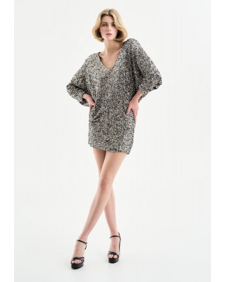 Γυναικείο μίνι φόρεμα με παγίετα - Spell 34-3003 Γυναικείο μίνι φόρεμα με παγίετα - Spell 34-3003