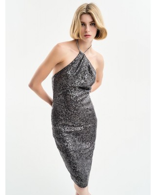 Γυναικείο midi φόρεμα με παγίετα - Access 34-3057