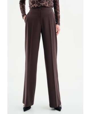 Γυναικεία φαρδιά παντελόνα - Access coffee 34-5059