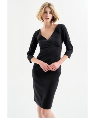 Γυναικείο φόρεμα pencil με σούρες - Access 34-3026