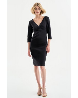 Γυναικείο φόρεμα pencil με σούρες - Access 34-3026
