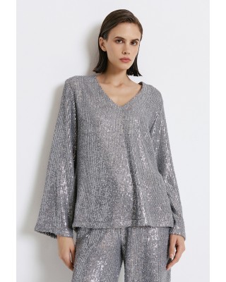 Γυναικεία μπλούζα με παγιέτα - Access 44-2198 Γυναικεία μπλούζα με παγιέτα - Access 44-2198