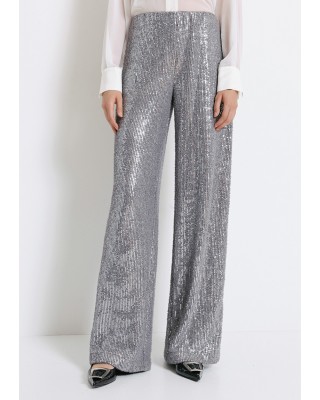 Γυναικεία ψηλόμεση παντελόνα με παγιέτα - Access 44-5117 Γυναικεία ψηλόμεση παντελόνα με παγιέτα - Access 44-5117