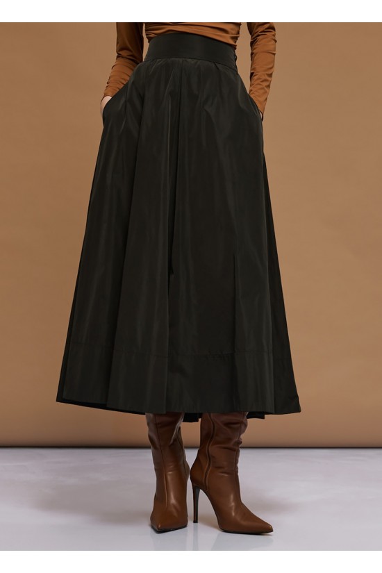 Γυναικεία μαύρη φούστα ταφτάς κλός - Access 54-6057 Γυναικεία μαύρη φούστα ταφτάς κλός - Access 54-6057