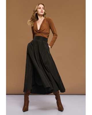 Γυναικεία μαύρη φούστα ταφτάς κλός - Access 54-6057 Γυναικεία μαύρη φούστα ταφτάς κλός - Access 54-6057