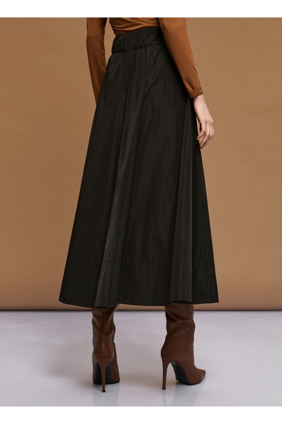 Γυναικεία μαύρη φούστα ταφτάς κλός - Access 54-6057 Γυναικεία μαύρη φούστα ταφτάς κλός - Access 54-6057