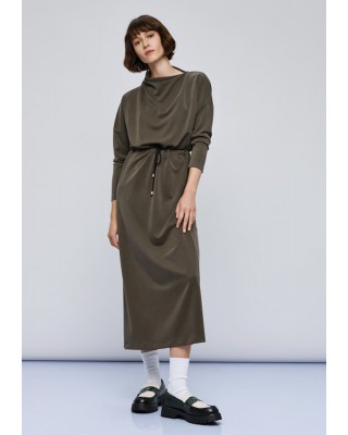 Γυναικείο λαδί μακρύ φόρεμα - Eight 54-3315 Γυναικείο λαδί μακρύ φόρεμα - Eight 54-3315