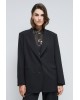 Γυναικείο μαύρο oversized σακάκι - Eight 54-1603 Γυναικείο μαύρο oversized σακάκι - Eight 54-1603