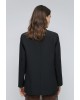Γυναικείο μαύρο oversized σακάκι - Eight 54-1098 Γυναικείο μαύρο oversized σακάκι - Eight 54-1098