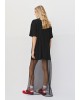 Γυναικεία μαύρη oversized μπλούζα με στρας - Access 64-2156 Γυναικεία μαύρη oversized μπλούζα με στρας - Access 64-2156