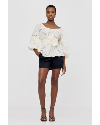 Γυναικεία μπλούζα broderie με δαντέλα στα μανίκια - Spell 43-2256 Γυναικεία μπλούζα broderie με δαντέλα στα μανίκια - Spell 43-2256