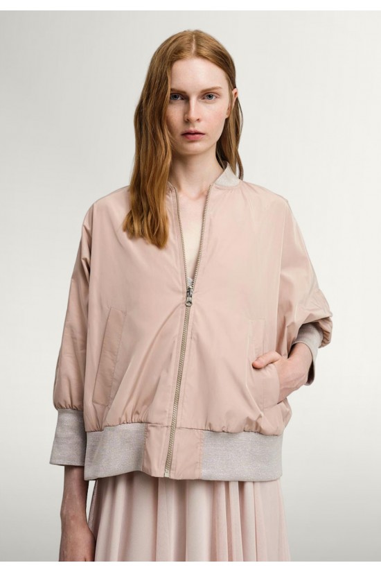 Women's Bomber with lurex rip details - Eight 43-1082