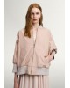 Women's Bomber with lurex rip details - Eight 43-1082