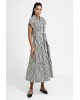 Women's Belted striped blouse dress - Eight 43-3340