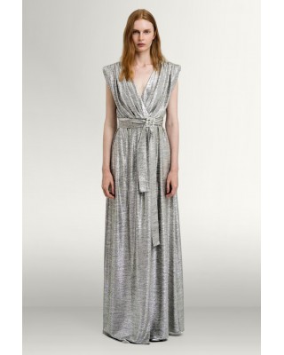 Γυναικείο μάξι φόρεμα μεταλλιζέ - Access 43-3376