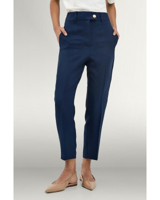 Γυναικείο μπλε ψηλόμεσο παντελόνι - Access 43-5178