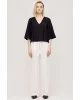 Γυναικεία μαύρη μπλούζα oversized - Eight 43-2130 Γυναικεία μαύρη μπλούζα oversized - Eight 43-2130
