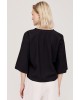 Γυναικεία μαύρη μπλούζα oversized - Eight 43-2130
