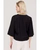 Γυναικεία μαύρη μπλούζα oversized - Eight 43-2130 Γυναικεία μαύρη μπλούζα oversized - Eight 43-2130