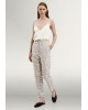 Women's high waist zebra print pants - Access 43-5146