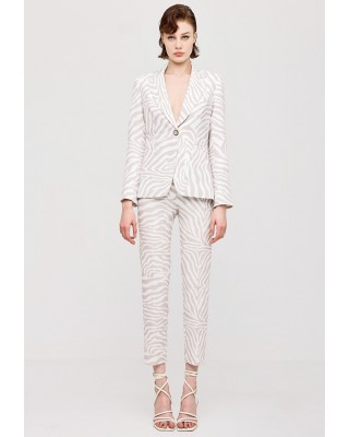 Γυναικείο ψηλόμεσο παντελόνι με τύπωμα zebra - Access 43-5146 Γυναικείο ψηλόμεσο παντελόνι με τύπωμα zebra - Access 43-5146