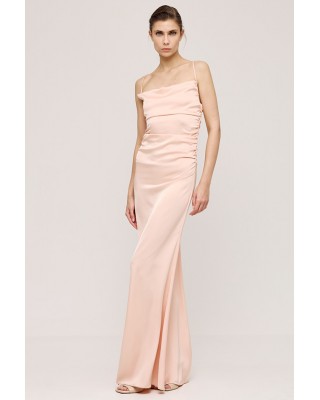 Γυναικείο φόρεμα μάξι ντραπέ με ανοιχτή πλάτη - Access 43-3328