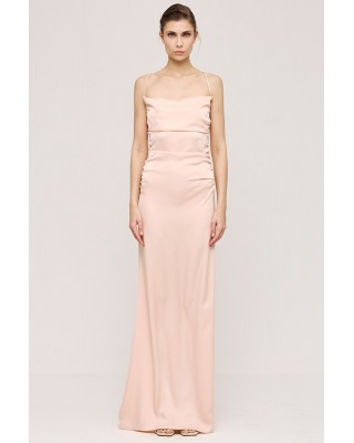 Γυναικείο φόρεμα μάξι ντραπέ με ανοιχτή πλάτη - Access 43-3328