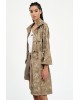 Γυναικεία μακρύ jacket με κουκούλα - Eight 43-9002