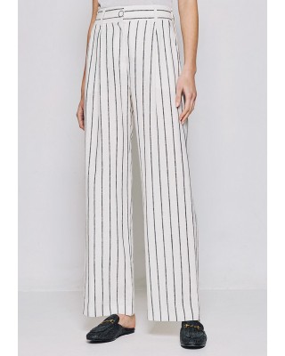 Γυναικεία φαρδιά ριγέ παντελόνα - Access 53-5017 Γυναικεία φαρδιά ριγέ παντελόνα - Access 53-5017