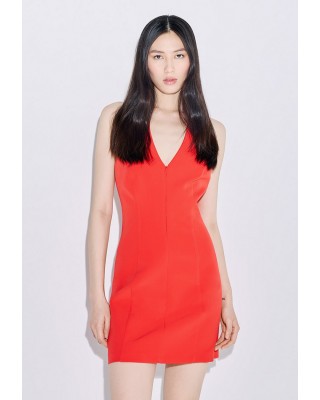 Γυναικείο κόκκινο μίνι φόρεμα - Spell 53-3038