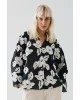 Γυναικείο μαύρο πουκάμισο με floral σχέδια - Spell 53-7049 Γυναικείο μαύρο πουκάμισο με floral σχέδια - Spell 53-7049
