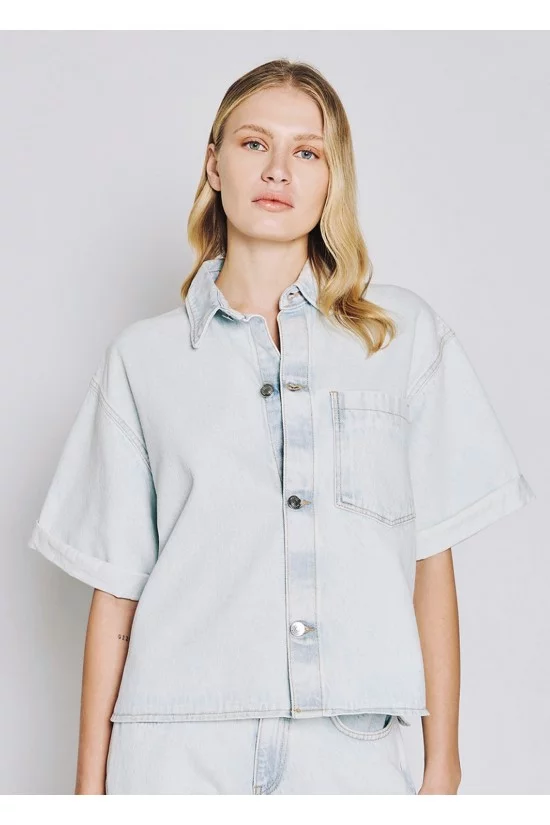 Γυναικείο κοντομάνικο τζιν jacket - Access 53-8031 Γυναικείο κοντομάνικο τζιν jacket - Access 53-8031